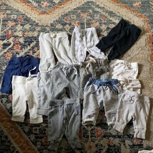 * NEWBORN PANTS LOT * 13 pair!! *